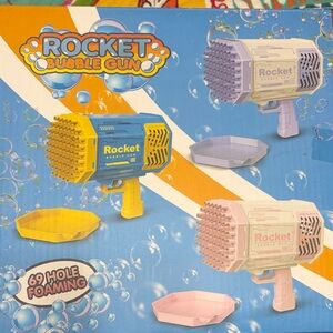 Rocket Bubble Gun Set - Pink